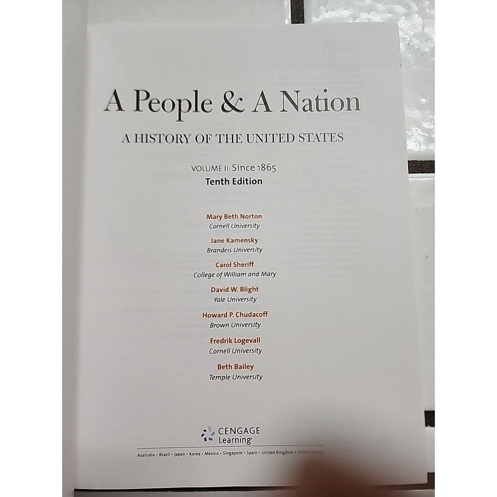 A People & A Nation Tenth 1 Edition Volume II: Since 1865